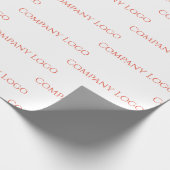 Logo für benutzerdefinierte Unternehmen Geschenkpapier (Ecke)