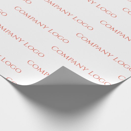 Logo für benutzerdefinierte Unternehmen Geschenkpapier (Ecke)