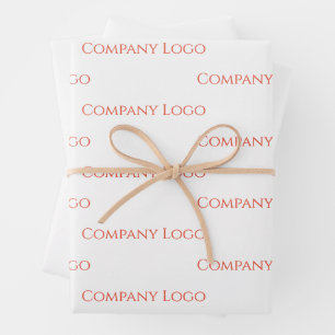 Logo für benutzerdefinierte Unternehmen Geschenkpapier Set