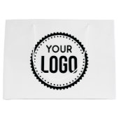 Logo für benutzerdefinierte Unternehmen Große Geschenktüte (Vorderseite)