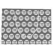 Logo für benutzerdefinierte Unternehmen Große Geschenktüte (Rückseite)