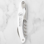 Logo für benutzerdefinierte Unternehmen Kellnermesser (Rückseite)