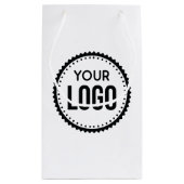 Logo für benutzerdefinierte Unternehmen Kleine Geschenktüte (Rückseite)