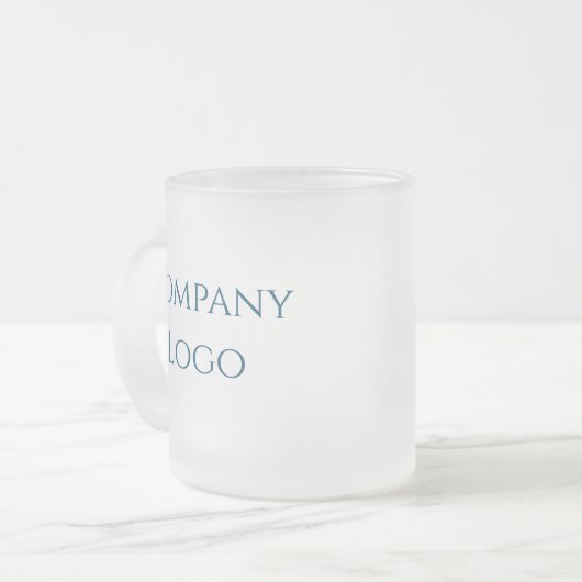 Logo für benutzerdefinierte Unternehmen Mattglastasse (Vorderseite Links)