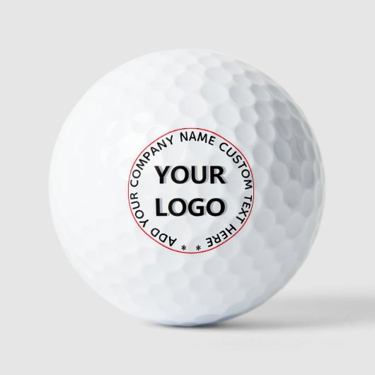 Logo für benutzerdefinierte Unternehmen Name Golfb Golfball (Vorderseite)