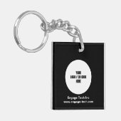 Logo für benutzerdefinierte Unternehmen | Name | S Schlüsselanhänger (Vorderseite links)