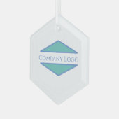Logo für benutzerdefinierte Unternehmen Ornament Aus Glas (Vorderseite Links)