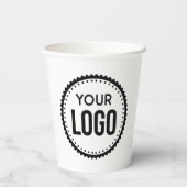 Logo für benutzerdefinierte Unternehmen Pappbecher (Rückseite)