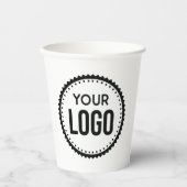 Logo für benutzerdefinierte Unternehmen Pappbecher (Vorderseite)