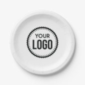 Logo für benutzerdefinierte Unternehmen Pappteller (Vorderseite)