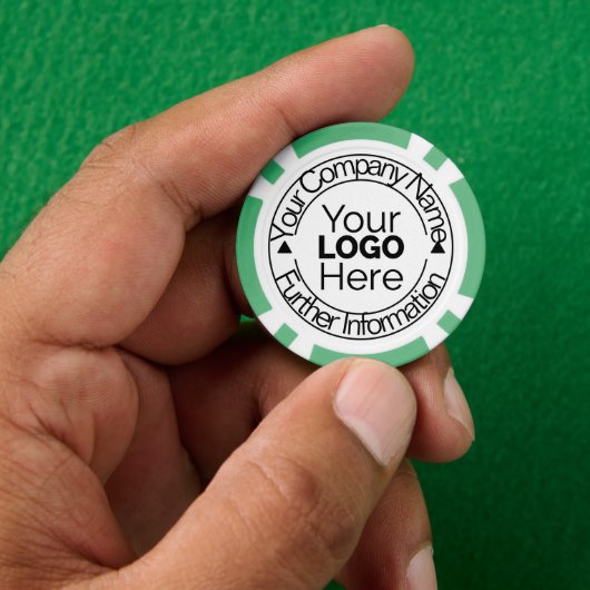 Logo für benutzerdefinierte Unternehmen Pokerchips (Hand)