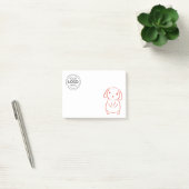 Logo für benutzerdefinierte Unternehmen Post-it Klebezettel (Büro)