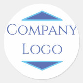 Logo für benutzerdefinierte Unternehmen Runder Aufkleber (Vorderseite)