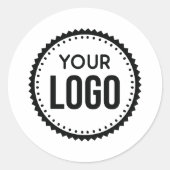 Logo für benutzerdefinierte Unternehmen Runder Aufkleber (Vorderseite)