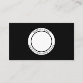 Logo für benutzerdefinierte Unternehmen Schwarz un Visitenkarte (Vorderseite)