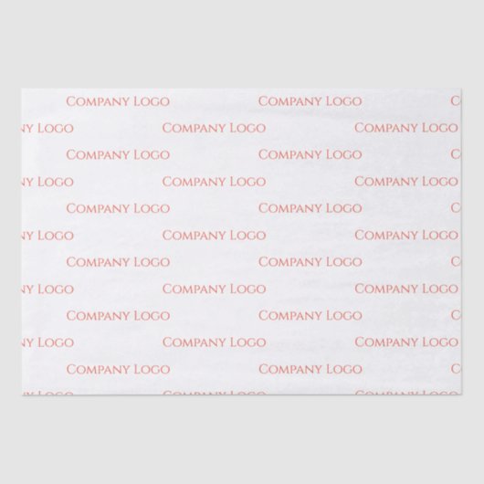 Logo für benutzerdefinierte Unternehmen Seidenpapier (Vorderseite)