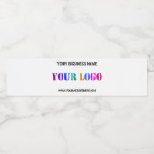 Logo für benutzerdefinierte Unternehmen und Flasch Wasserflaschenetikett (Einzelnes Label)