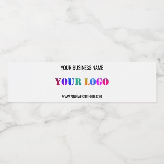 Logo für benutzerdefinierte Unternehmen und Flasch Wasserflaschenetikett (Einzelnes Label)