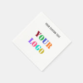 Logo für benutzerdefinierte Unternehmen und Text-B Serviette (Ecke)