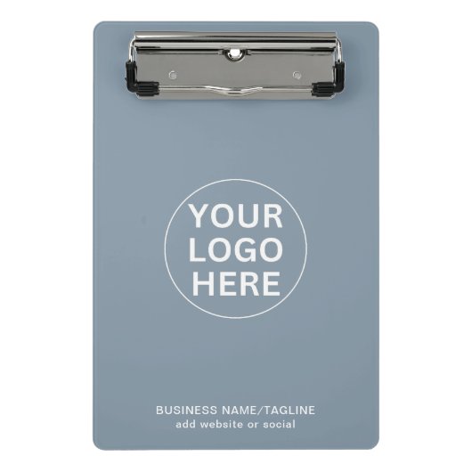 Logo für benutzerdefinierte Unternehmen und Text D Mini Klemmbrett (Vorderseite)