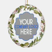 Logo für benutzerdefinierte Unternehmen Vielen Dan Keramik Ornament (Links)