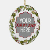 Logo für benutzerdefinierte Unternehmen Vielen Dan Keramik Ornament (Rechts)