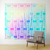 Logo für benutzerdefinierte Unternehmen Wandteppich (Beispiel (Horizontal))