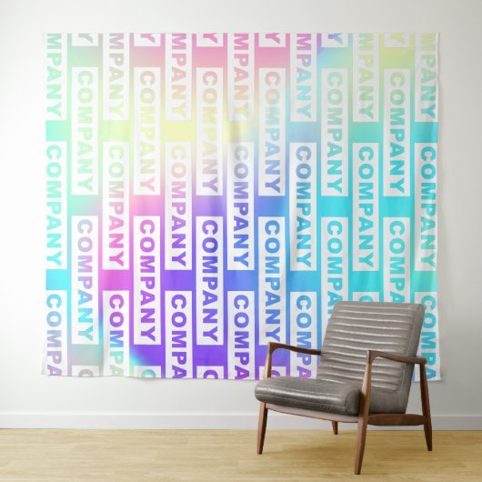 Logo für benutzerdefinierte Unternehmen Wandteppich (Beispiel (Horizontal))