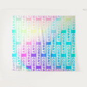 Logo für benutzerdefinierte Unternehmen Wandteppich (Vorderseite (Horizontal))