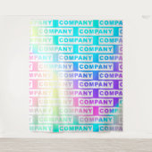 Logo für benutzerdefinierte Unternehmen Wandteppich (Vorderseite)