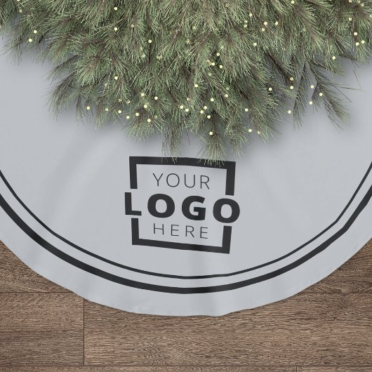 Logo für benutzerdefinierte Unternehmen Weihnachte Polyester Weihnachtsbaumdecke