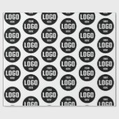 Logo für benutzerdefinierte Unternehmen - Weiß Geschenkpapier (Flach)