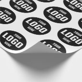 Logo für benutzerdefinierte Unternehmen - Weiß Geschenkpapier (Ecke)