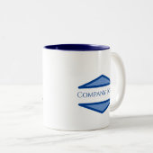 Logo für benutzerdefinierte Unternehmen Zweifarbige Tasse (VorderseiteRechts)