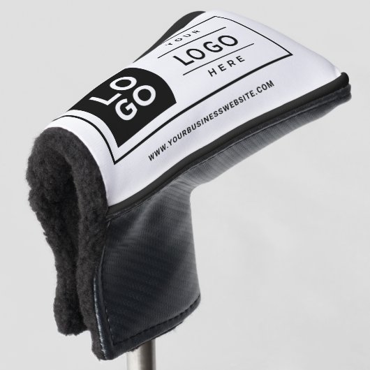 Logo für benutzerdefinierte Weißbücher Golf Headcover (3/4 Vorderseite)