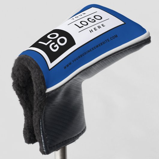 Logo für benutzerdefiniertes blaues Unternehmen Golf Headcover (3/4 Vorderseite)