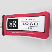 Logo für benutzerdefiniertes Rotes Unternehmen Golf Headcover (Vorderseite)