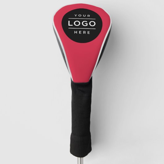 Logo für benutzerdefiniertes Rotes Unternehmen Golf Headcover (Vorderseite)