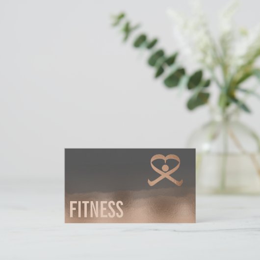 Logo für berufliche Fitness für Personaltrainer Visitenkarte (Stehend Vorderseite)