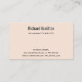 Logo für berufliche Fitness für Personaltrainer Visitenkarte (Rückseite)