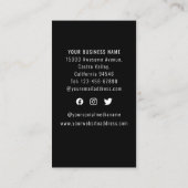 Logo für Berufliche soziale Medien Treuekarte (Rückseite)