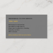 Logo für berufliche Teppiche und Tile-Reinigung Visitenkarte (Rückseite)