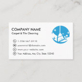 Logo für berufliche Teppiche und Tile-Reinigung Visitenkarte (Vorderseite)