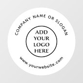 Logo für Berufliche Unternehmen Fensteraufkleber (Blatt)