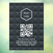 Logo für berufliche Unternehmen Fensteraufkleber (Blatt 3)