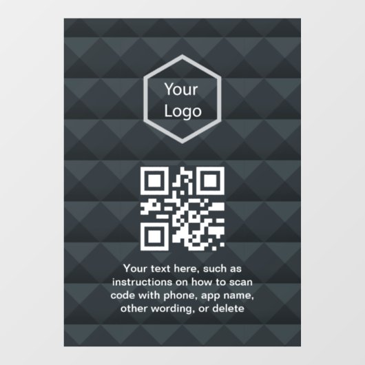 Logo für berufliche Unternehmen Fensteraufkleber (Blatt)