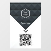 Logo für berufliche Unternehmen Fensteraufkleber (Blatt)