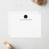 Logo für berufliche Unternehmen Mitteilungskarte (Vorderseite/Rückseite Beispiel)