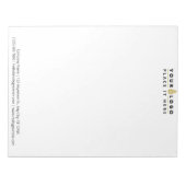 Logo für Berufliche Unternehmen Notizblock (Vorderseite)