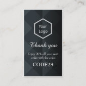 Logo für berufliche Unternehmen Rabattkarte (Vorderseite)